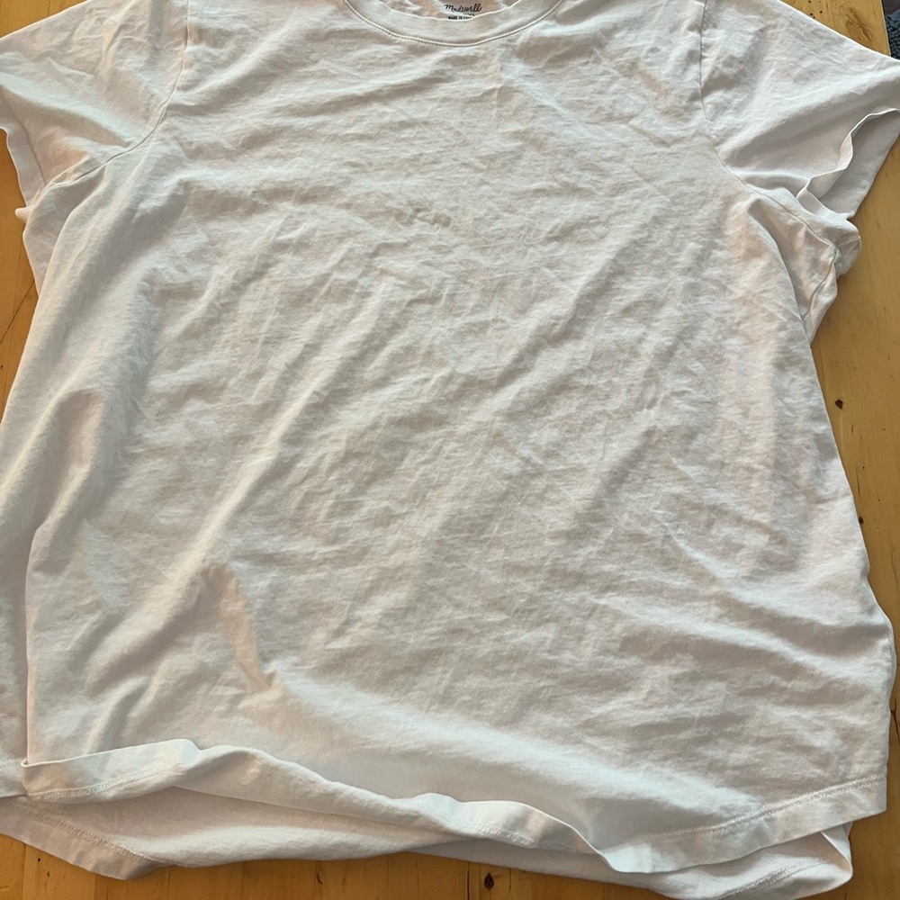 Madewell Soft White Crewneck Tee
